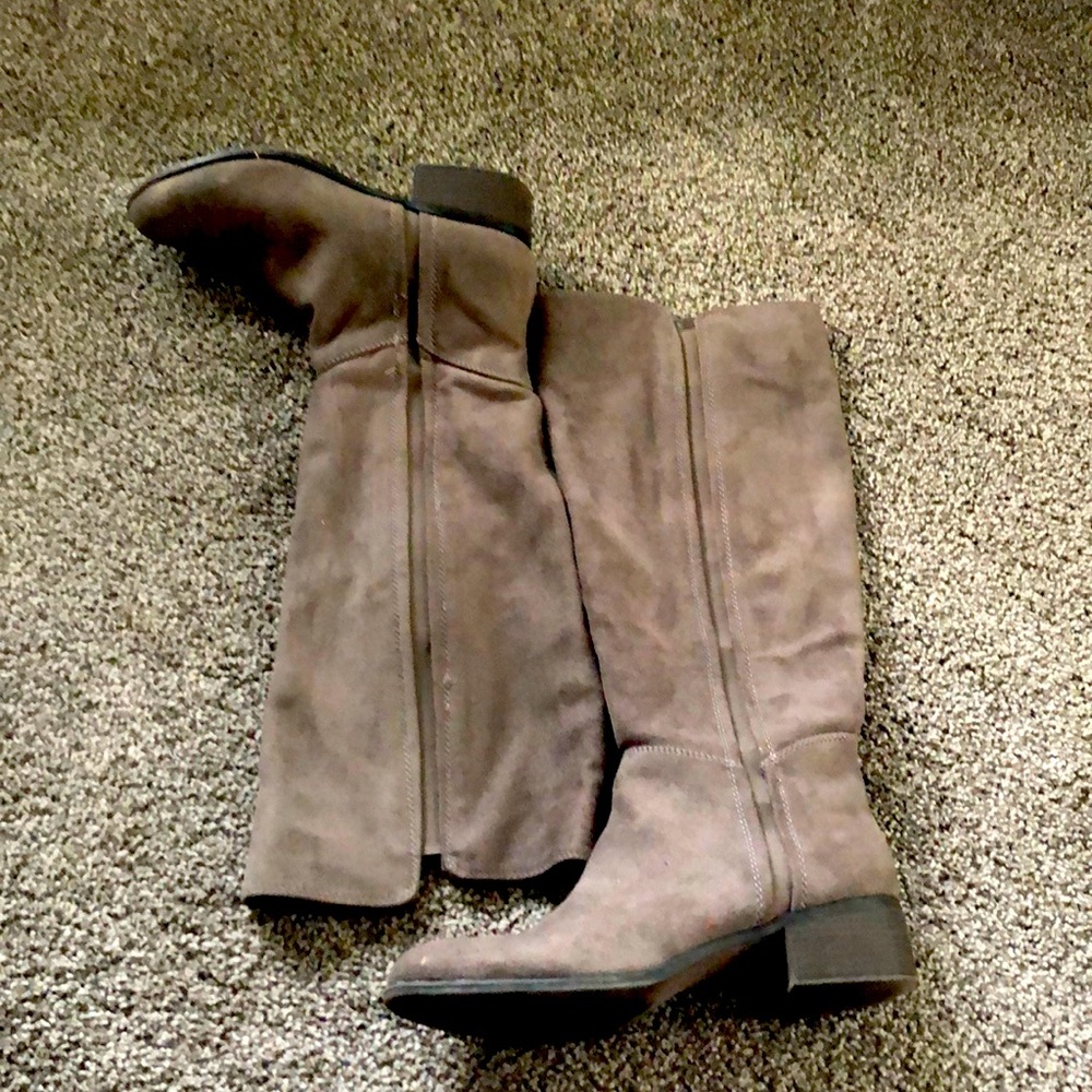 Grey/Taupe Knee High Boot